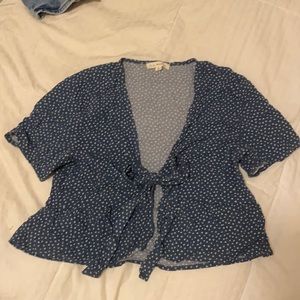 PacSun Shortsleeved Front Tie Top